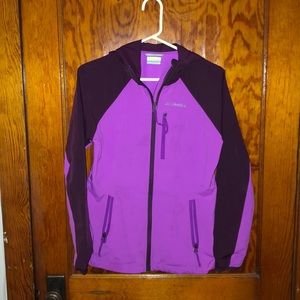 Purple zip up jacket